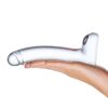 Glas Realistic Curved Glass Dildo - Clear