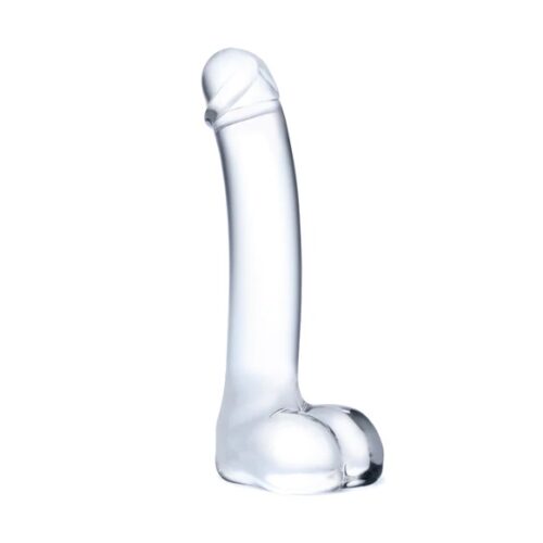 Glas Realistic Curved Glass Dildo – Clear