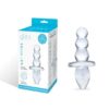 Glas Titus Beaded Glass Dildo - Clear