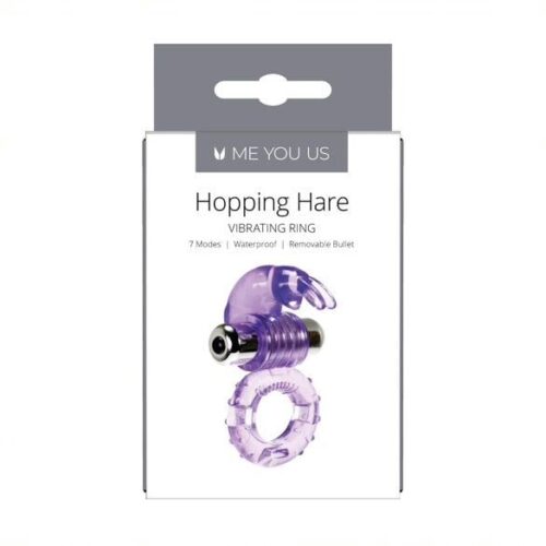 Me You Us Hopping Hare Cock Ring - Purple, One Size