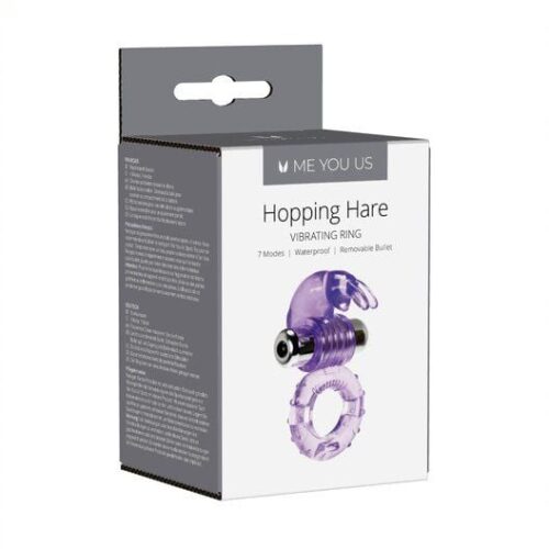 Me You Us Hopping Hare Cock Ring - Purple, One Size