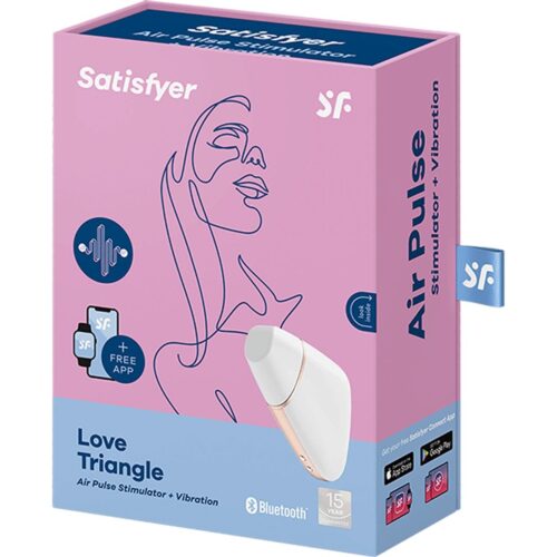 Satisfyer Love Triangle Air Pulse Vibrator- White