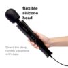 Le Wand Powerful Plug In Vibrating Wand Massager with flexible silicone head