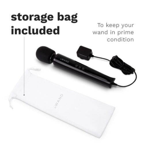 Le Wand Powerful Plug In Vibrating Wand Massager with storage bag included