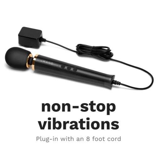 Le Wand Powerful Petite Plug In Wand Vibrator with an 8-foot cord