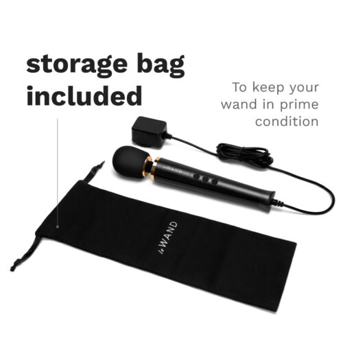 Le Wand Powerful Petite Plug In Wand Vibrator and storage bag included