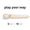 Le Wand Powerful Plug In Vibrating Wand Massager, with 6 vibration patterns and 10 speeds