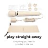 Le Wand Powerful Plug In Vibrating Wand Massager with attachments and user guides