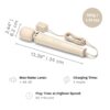 Le Wand Powerful Plug In Vibrating Wand Massager, with a beige design and control buttons