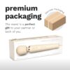 Le Wand Powerful Plug In Vibrating Wand Massager in premium packaging