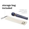 Le Wand Petite Rechargeable Wand Vibrator Massager and a storage bag