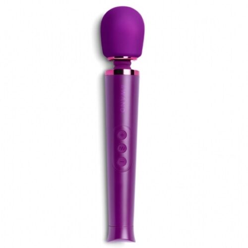 Le Wand Petite Rechargeable Wand Vibrator Massager in purple