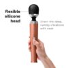 Le Wand Diecast Rechargeable Wand Vibrator with flexible silicone head