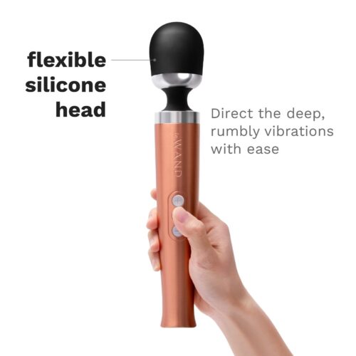 Le Wand Diecast Rechargeable Wand Vibrator with flexible silicone head