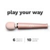 Le Wand Powerful Plug In Vibrating Wand Massager in rose gold