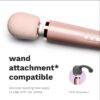Le Wand Powerful Plug In Vibrating Wand Massager, with a soft head and control buttons