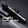 Le Wand Diecast Rechargeable Wand Vibrator on dark surfaces