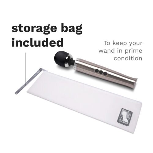 Le Wand Diecast Rechargeable Wand Vibrator and storage bag
