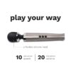 Le Wand Diecast Rechargeable Wand Vibrator Massager with a flexible silicone head