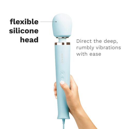 Le Wand Powerful Plug In Vibrating Wand Massager with flexible silicone head