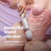 Le Wand Powerful Plug In Vibrating Wand Massager held by a person