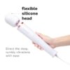 Le Wand Powerful Plug In Vibrating Wand Massager with a flexible silicone head