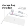 Le Wand Powerful Petite Plug In Wand Vibrator with storage bag included