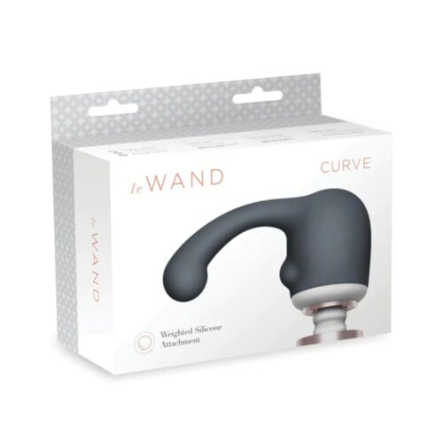 Le Wand Curve Wand Vibrator Weighted Silicone Attachment packaging