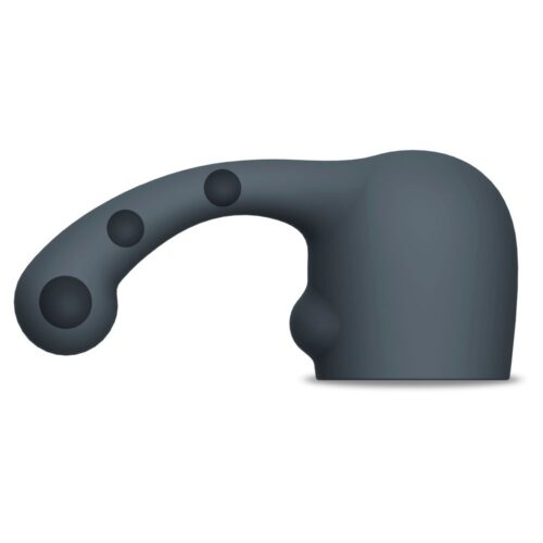 Le Wand Curve Wand Vibrator weighted silicone attachment in grey