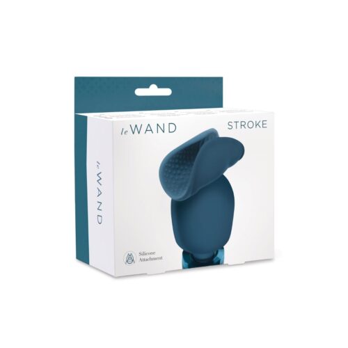 Le Wand Stroke Wand Vibrator Silicone Penis Play Attachment packaging