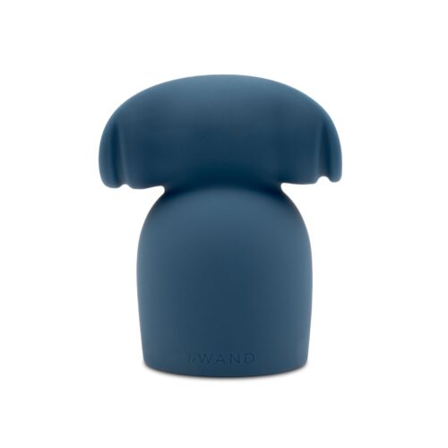 Le Wand Stroke Wand Vibrator silicone attachment in blue