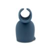 Le Wand Stroke Wand Vibrator Silicone Penis Play Attachment, in blue silicone