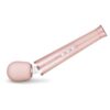 Le Wand Petite Wand Vibrator in gold, featuring ergonomic design and control buttons
