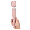 Le Wand Petite Wand Vibrator in Gold held in a hand