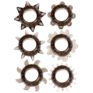 lx006smkset_1jpg Me You Us Tickler Set Textured Ring – Smoke, One Size