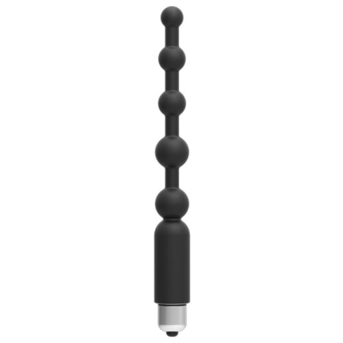 Me You Us Anovibe Vibrating Anal Beads – Black, One Size