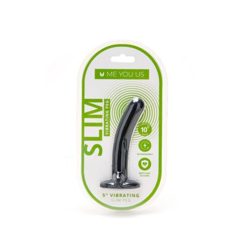 Me You Us Vibrating Rechargeable Slim Beginners Peg - Black