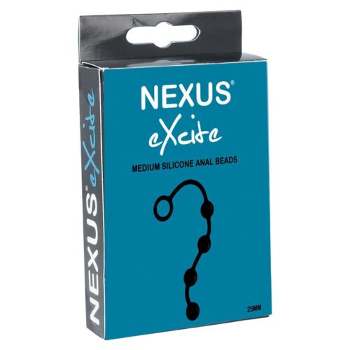 Nexus Excite Anal Beads - Black, M