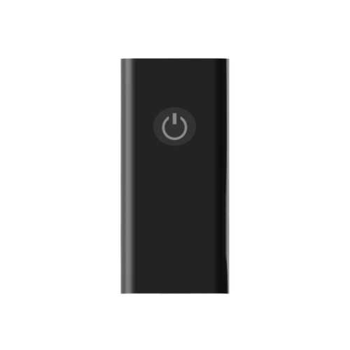 Sleek black remote control for the Nexus Tornado Rotating Vibrating Butt Plug