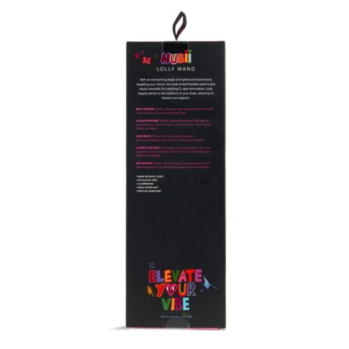 Nu Sensuelle Lolly Double Ended Vibrating Nubii Wand Vibrator packaging