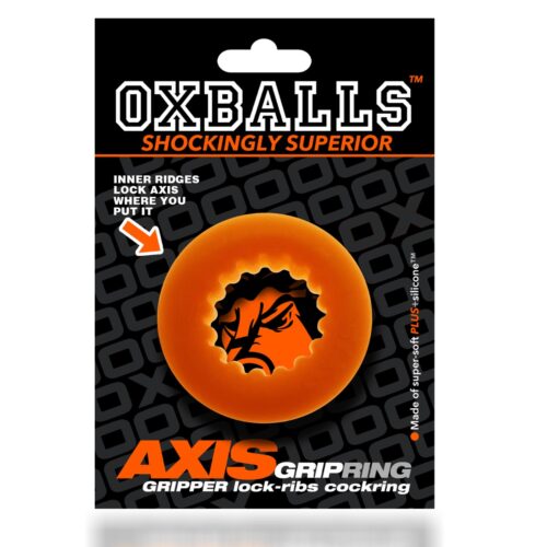 Oxballs Axis Rib Griphold Cockring - One Size