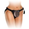 Body Dock King Cock Elite Ultimate Vibrating Silicone Strap On Kit in black and white