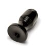 A black tapered plug designed for adult use