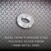 Prowler Red Stainless Steel Magnetic Ring - Silver Colour