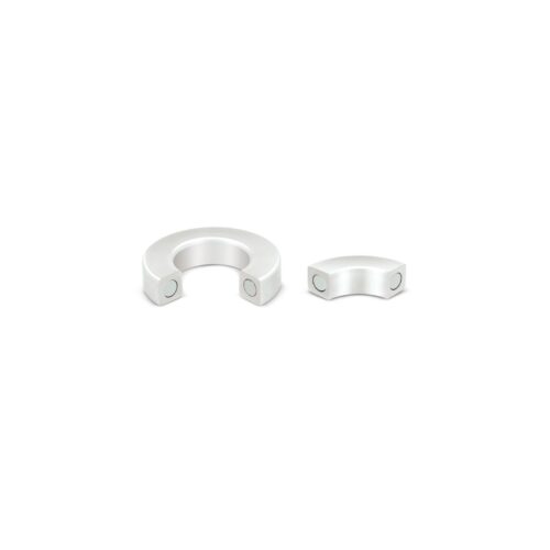 Prowler Red Stainless Steel Magnetic Ring - Silver Colour