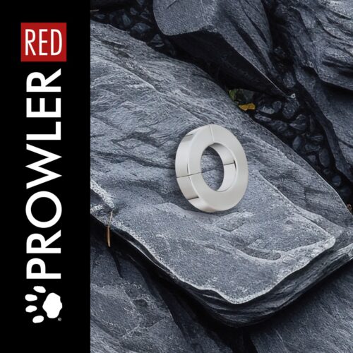 Prowler Red Stainless Steel Magnetic Ring - Silver Colour