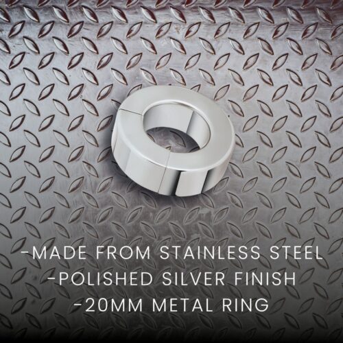 Prowler Red Stainless Steel Magnetic Ring - Silver Colour