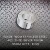Prowler Red Stainless Steel Magnetic Ring - Silver Colour