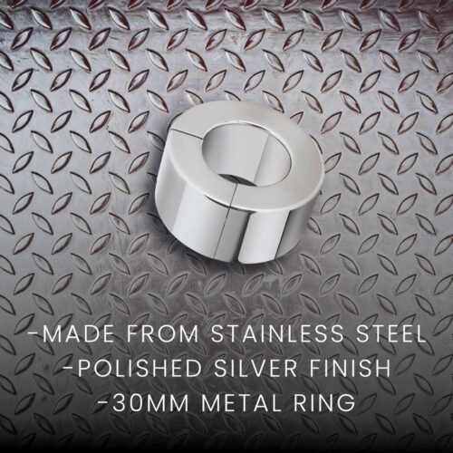 Prowler Red Stainless Steel Magnetic Ring - Silver Colour