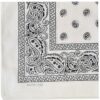 Black and white paisley patterned fabric